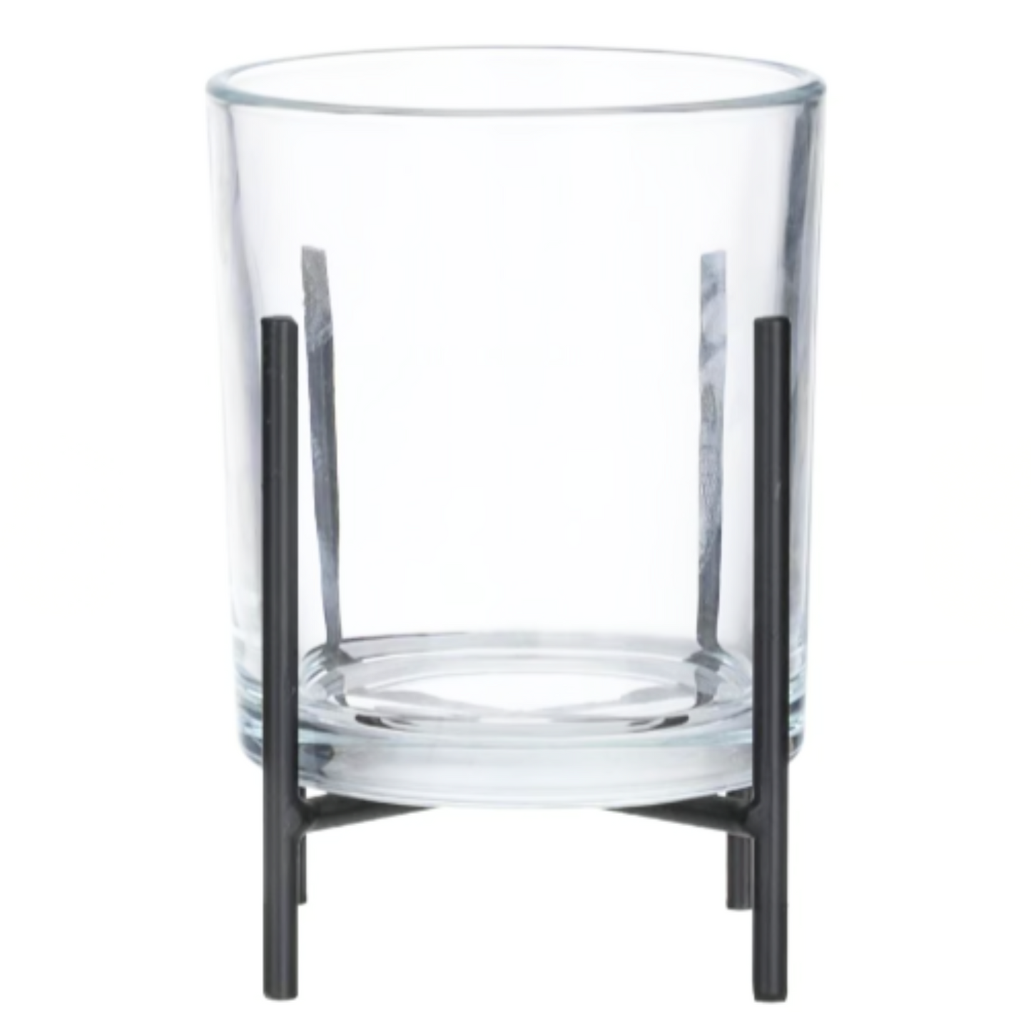 Porta Vela Vidrio con Estructura Metalica