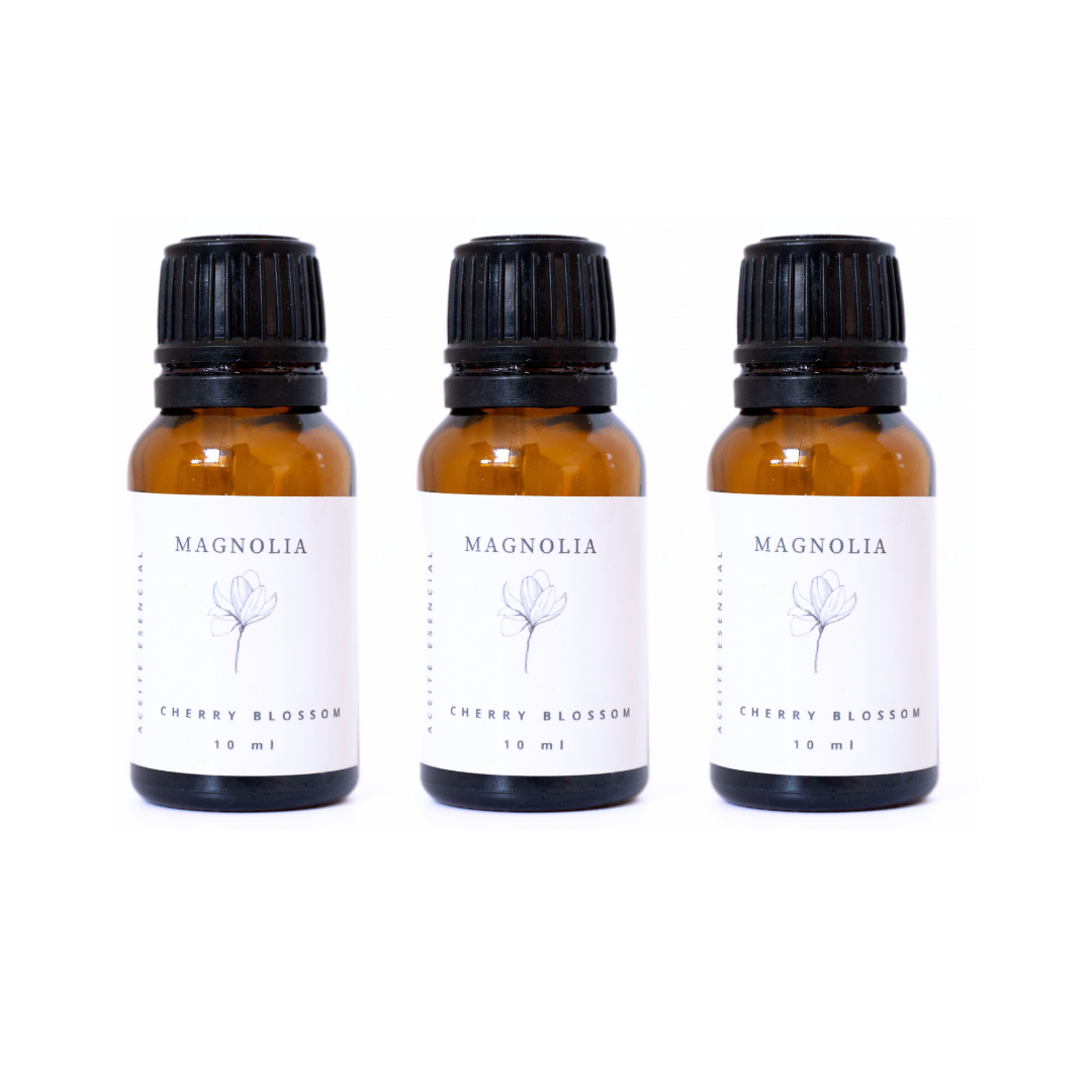 Set 3 Aceites Esenciales: Lima Verbena, Gardenia, Cherry Blossom