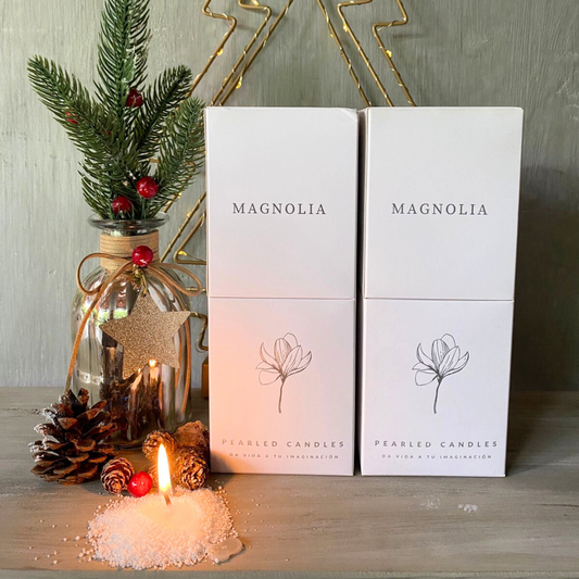 2 velas perladas de 500 gr